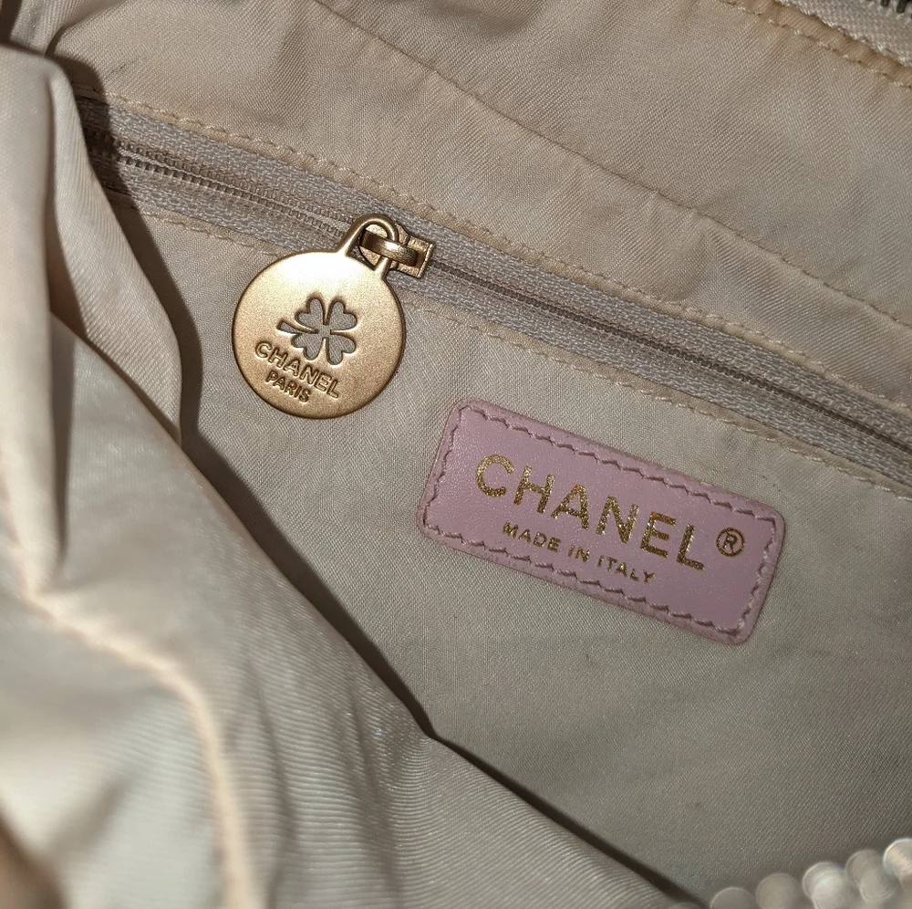 Chanel CC Travel Line Nylon Shoulder Bag (baby pink) 💗 - Picture 16 of 17